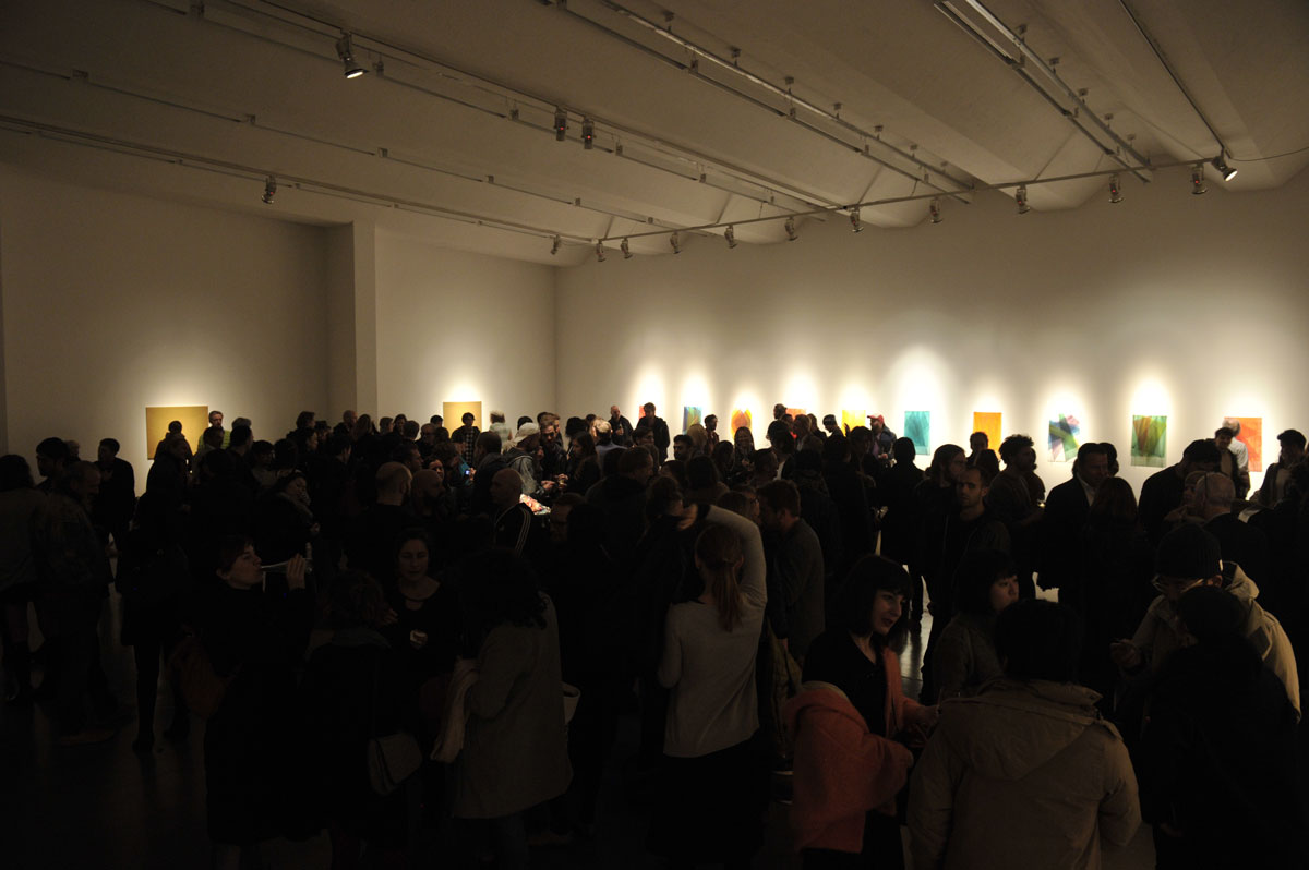 Futo Akiyoshi, 2015, exhibition opening, Adherence